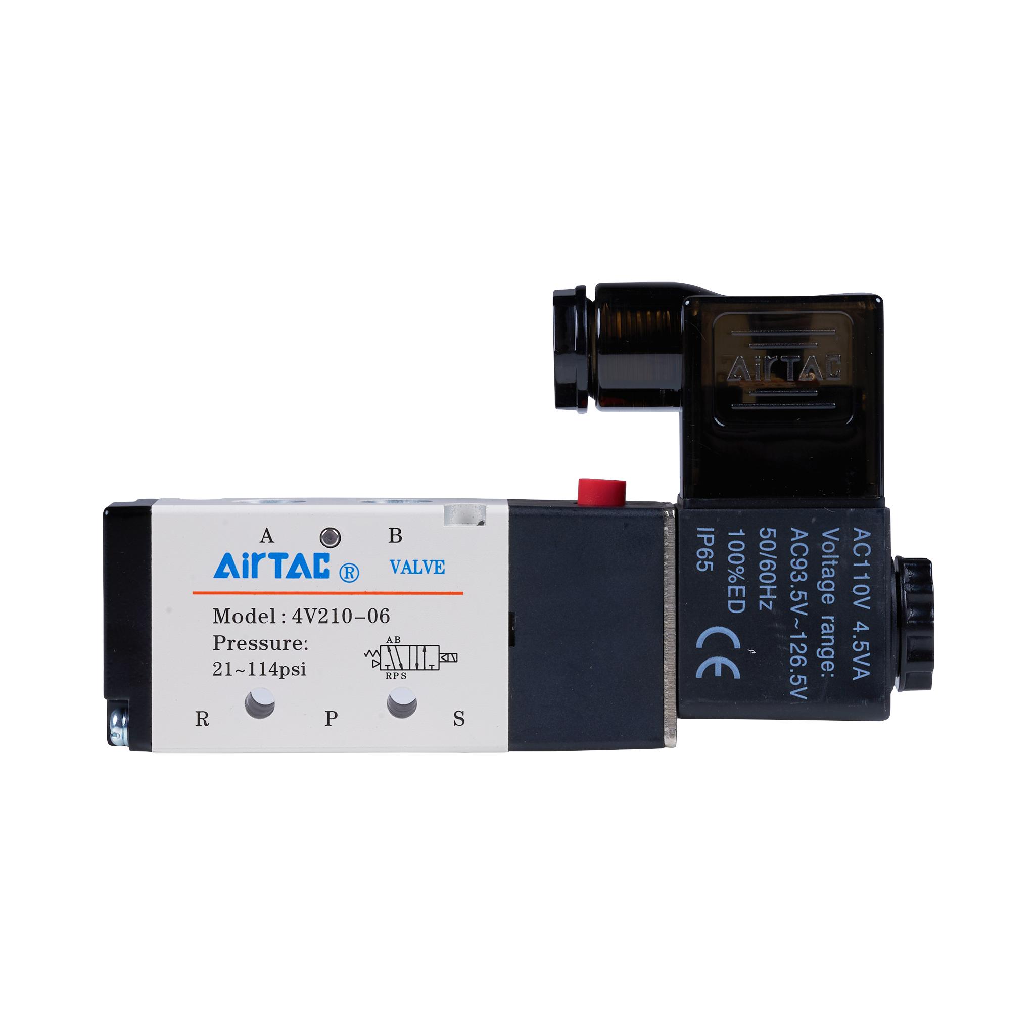 front view of the air solenoid